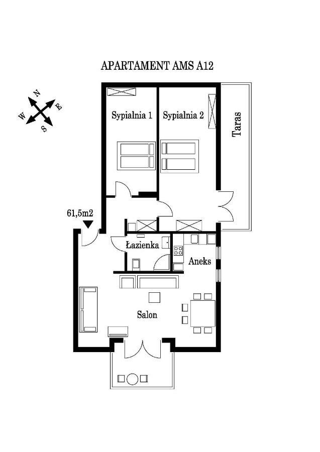 Apartament Ams A12 Lejlighed Rewal Eksteriør billede
